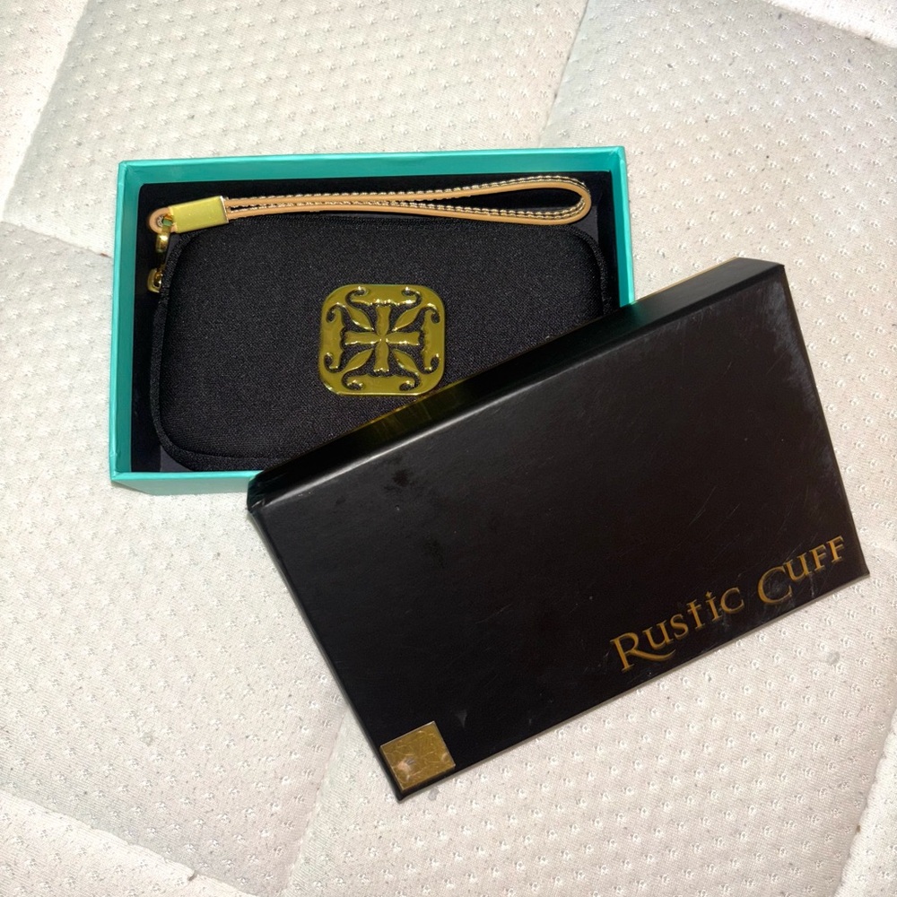 Rustic Cuff Black And Gold Bag - image 1